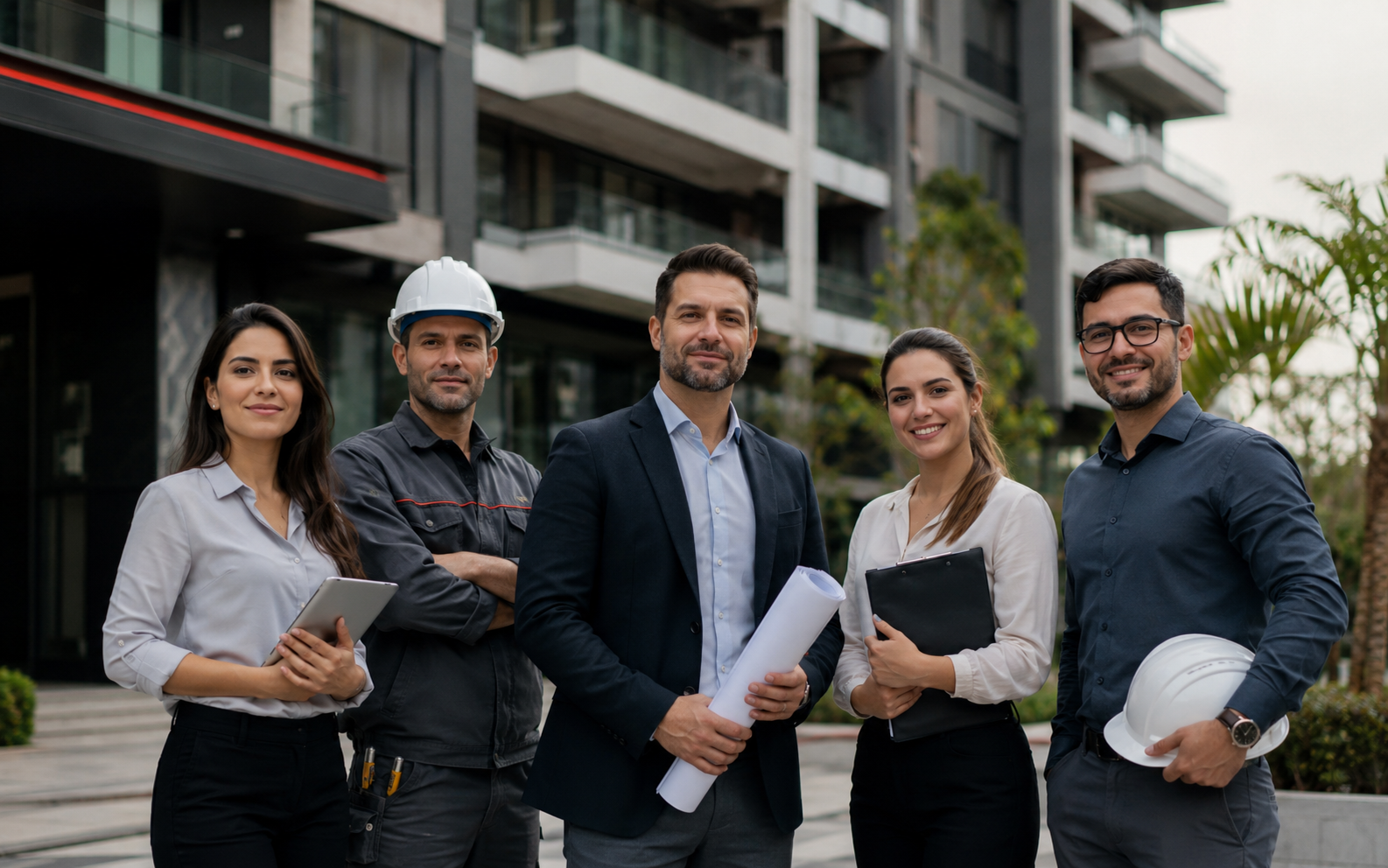 Equipe técnica de engenharia para condomínios